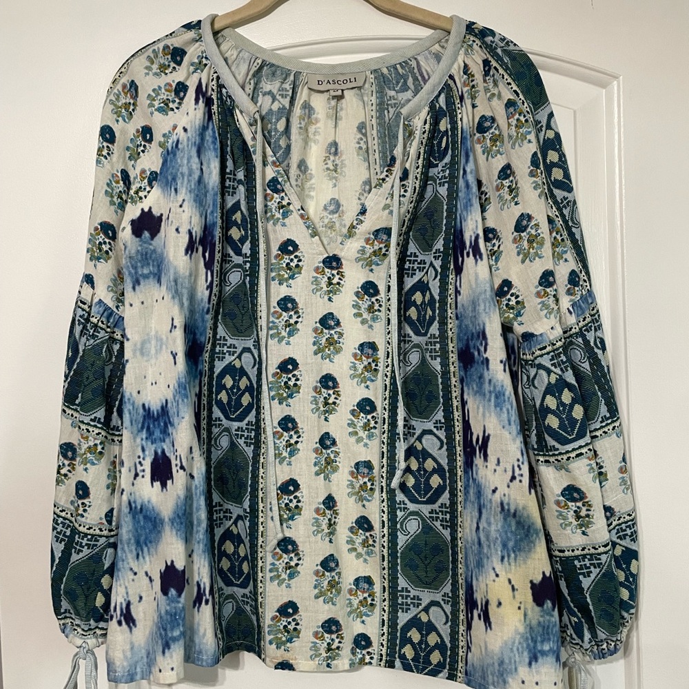 D'ascoli Patchwork-Effect Creole Blouse - image 3